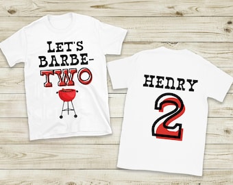 Bbq Birthday Shirt Boy Second Birthday BBQ Birthday Theme Barbeque Birthday BBQ Cookout Boy 2nd Birthday Barbeque Birthday Party BarbeTWO