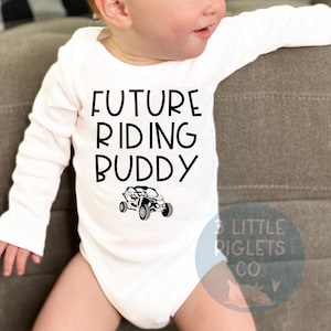 UTV Baby Onesie®  UTV Pregnancy Announcement Future Riding Buddy Sxs Baby Gift Utv Baby Gift Baby Announcement UTV Baby Utv Riding Buddy