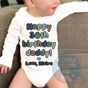 Alles Gute zum Geburtstag Papa Onesie® Papa Geburtstag Onesie® Geburtstagsgeschenk für Papa Cute Baby Onesie® Für Papas Geburtstagsgeschenk für Papa Geburtstags-Outfit