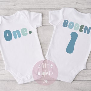First Birthday Onesie® Boy Birthday Onesie® Birthday Boy Outfit Blue Birthday Outfit Personalized 1st Birthday  Baby Boy Birthday Shirt