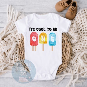 Popsicle Erster Geburtstag, Erster Geburtstag Popsicle Onesie®, Jungen 1. Geburtstag, Erster Geburtstag, Es ist Cool, Eins zu sein, Jungen Erster Geburtstag Outfit