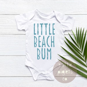 Little Beach Bum 2 Onesie®,  Beach Baby Onesie®, First Trip To the Beach, Beach Trip Baby Outfit, Cute Beach Baby Clothes, Little Beach Bum