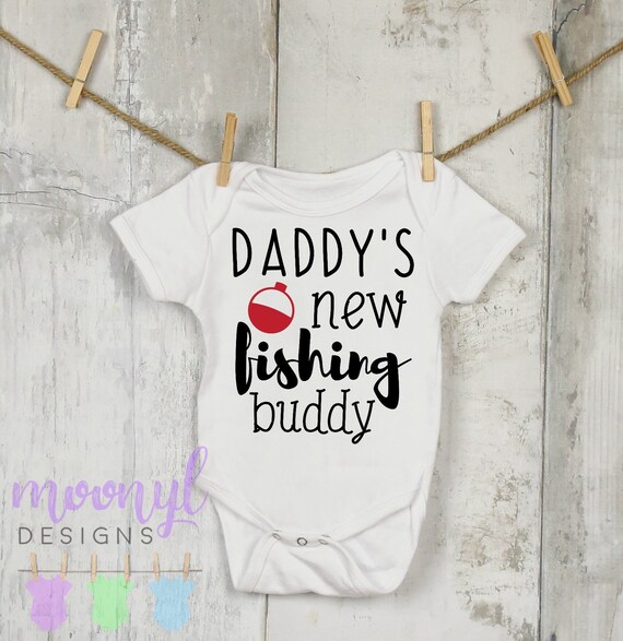 daddy's fishing buddy onesie