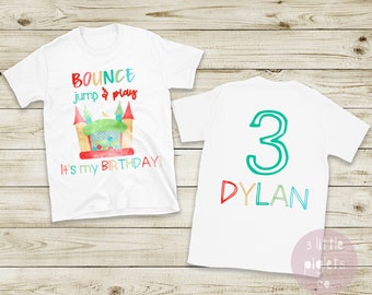 Bounce House, Boys Birthday, Bounce House Theme Shirt, Toddler Kids Birthday Shirt, Second Birthday, Third Birthday, Little Boy