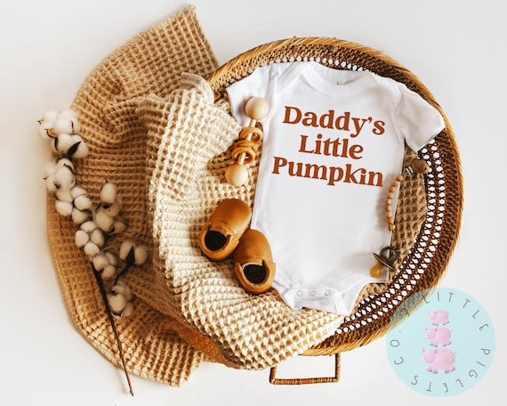 Daddy's Little Pumpkin, Boho Halloween Onesie®, Cute Daddy's Pumpkin Baby Onesie®, Baby Announcement Onesie®, Custom Pumpkin Baby Onesie®