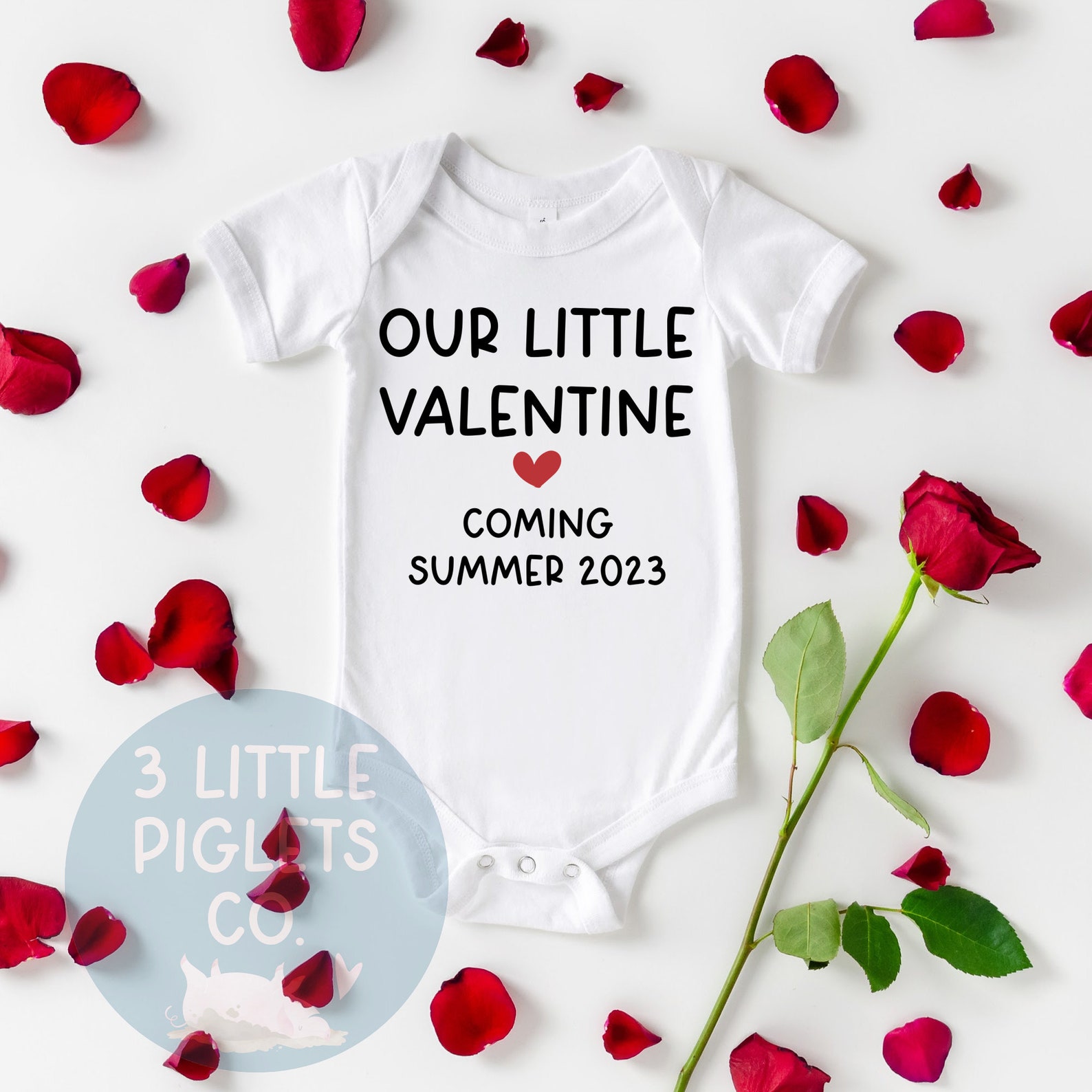 our little valentine onesie