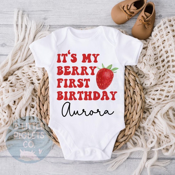 Berry First Birthday Onesie® Berry 1st Birthday Girl Berry Birthday Theme First Birthday Party 1st Birthday Outfit 1st Birthday Onesie®