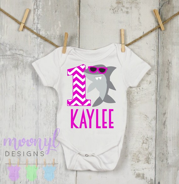 baby shark 1st birthday onesie