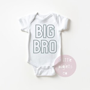 Big Bro Onesie®, Pregnancy Announcement Onesie®, Big Brother to Be, New Baby, Cute Big Brother, Baby Announcement, Big Bro Shirt