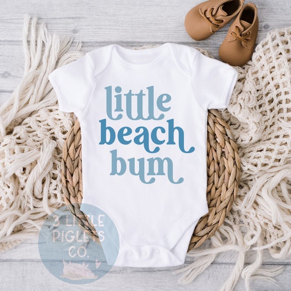 Girl Onesie Little Baby Bum Birthday Outfit Beach Bum Baby Onesie