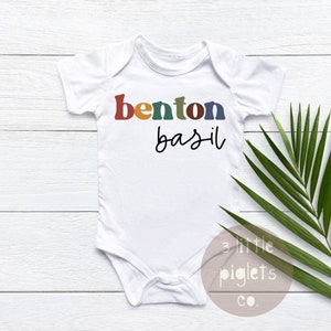Personalized Name Coming Home Outfit Baby Name Announcemen Name Bodysuit Personalized Baby Onesie® Baby Name Outfit Personalized Baby Shower