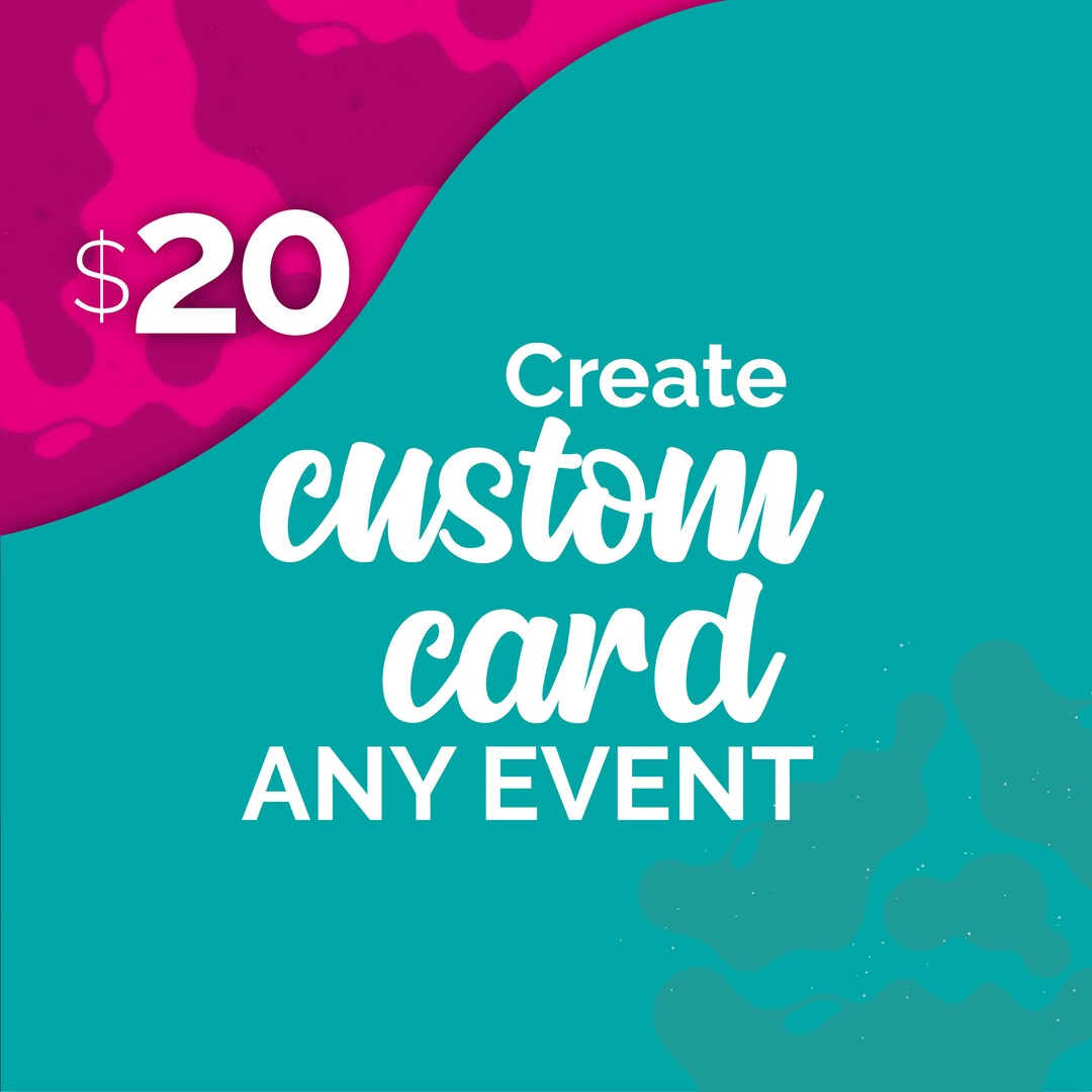 Custom Card Etsy