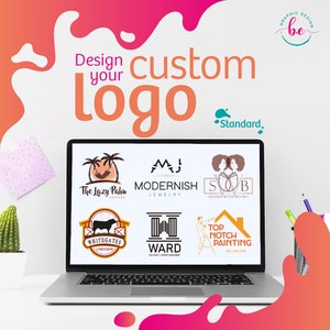 Custom logo, Custom brand, Brand identity, Logo design