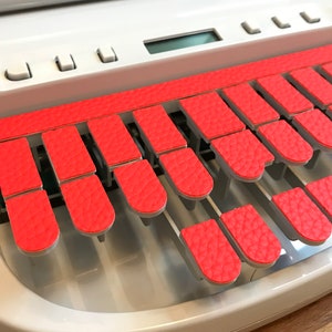 Reds Faux Leather Textured Steno Keypads