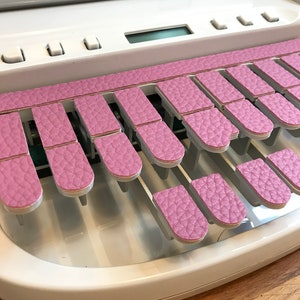 Purple Faux Leather Textured Steno Keypads