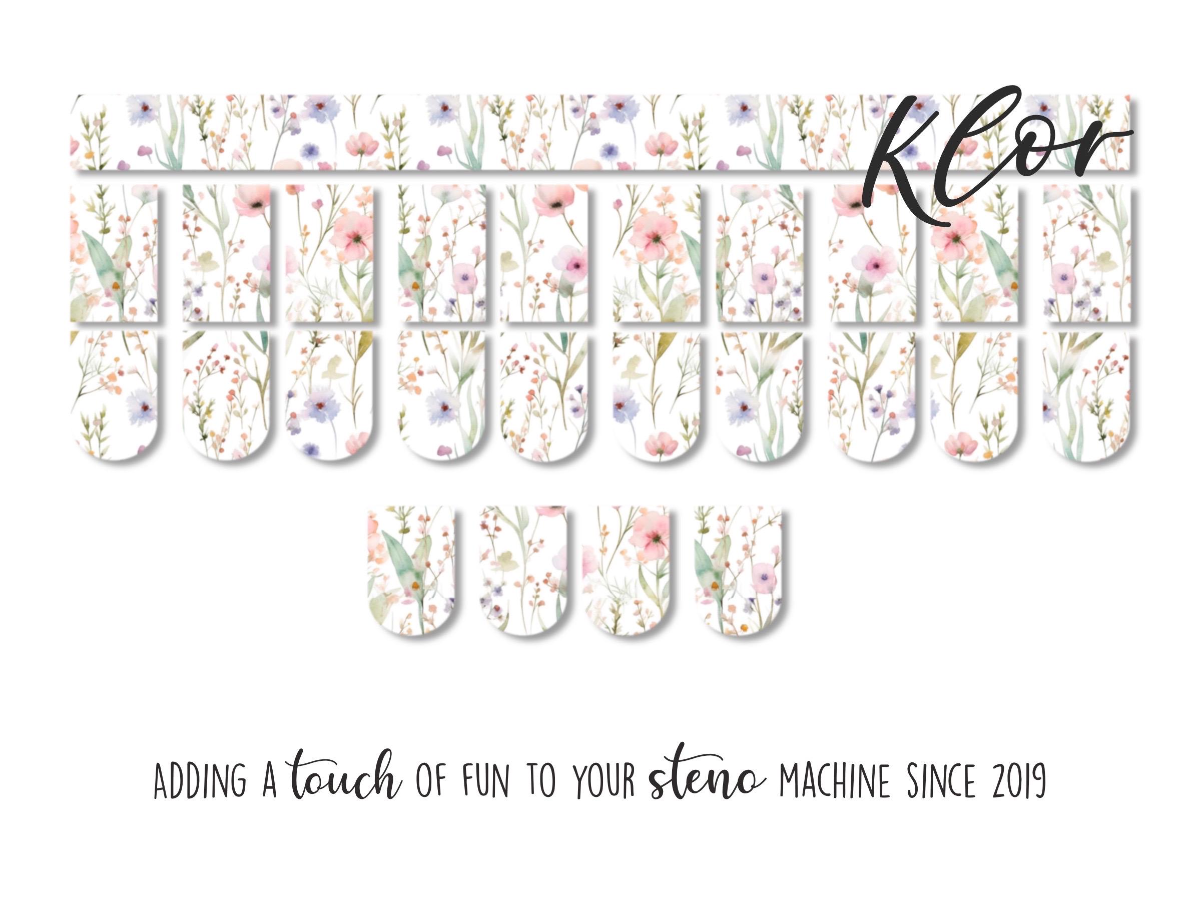 Faux Leather Steno Keypads Florals