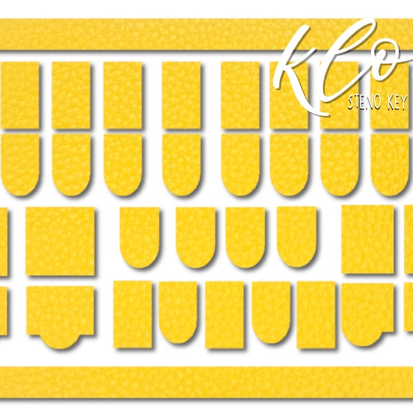 Faux Leather Steno Keypads YELLOWS and ORANGE