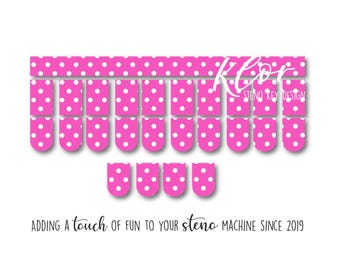 Faux Leather Polka Dot Steno Keypads
