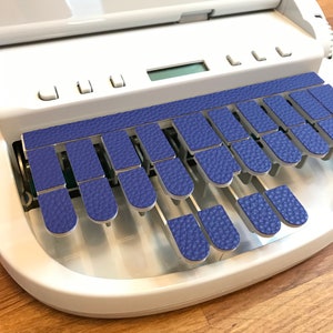 Blues Faux Leather Textured Steno Keypads