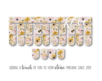 Faux Leather Steno Keypads Florals