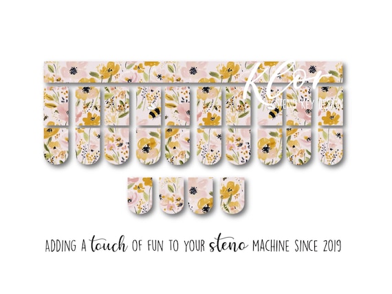 Faux Leather Steno Keypads Florals