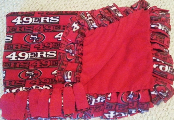 San Francisco 49ers Fleece Blanket Etsy