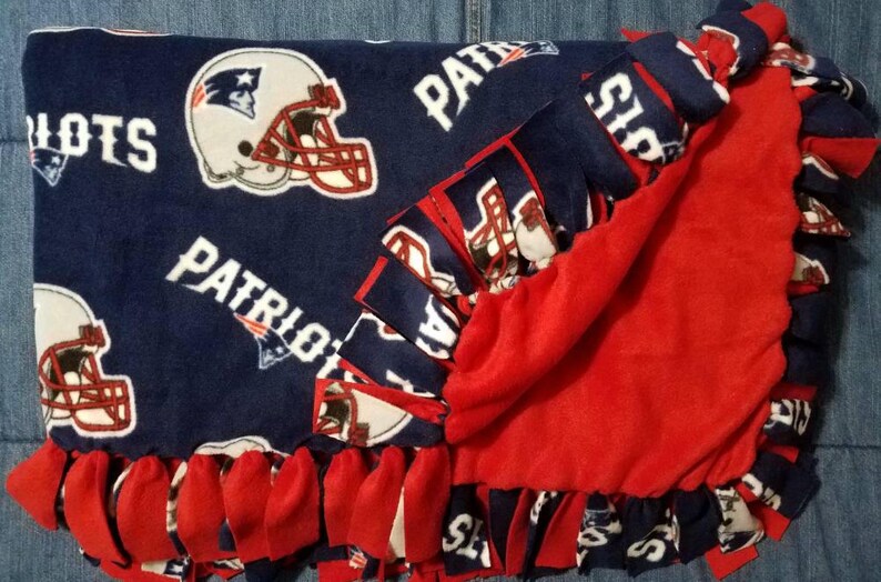 New England Patriots Fleece Blanket Etsy