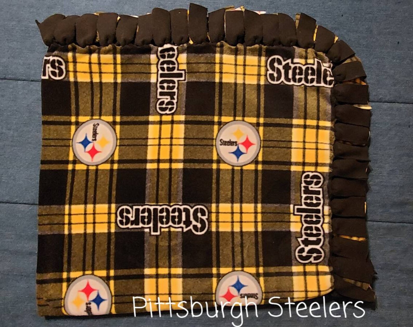 Pittsburgh Steelers Fleece Blanket Etsy