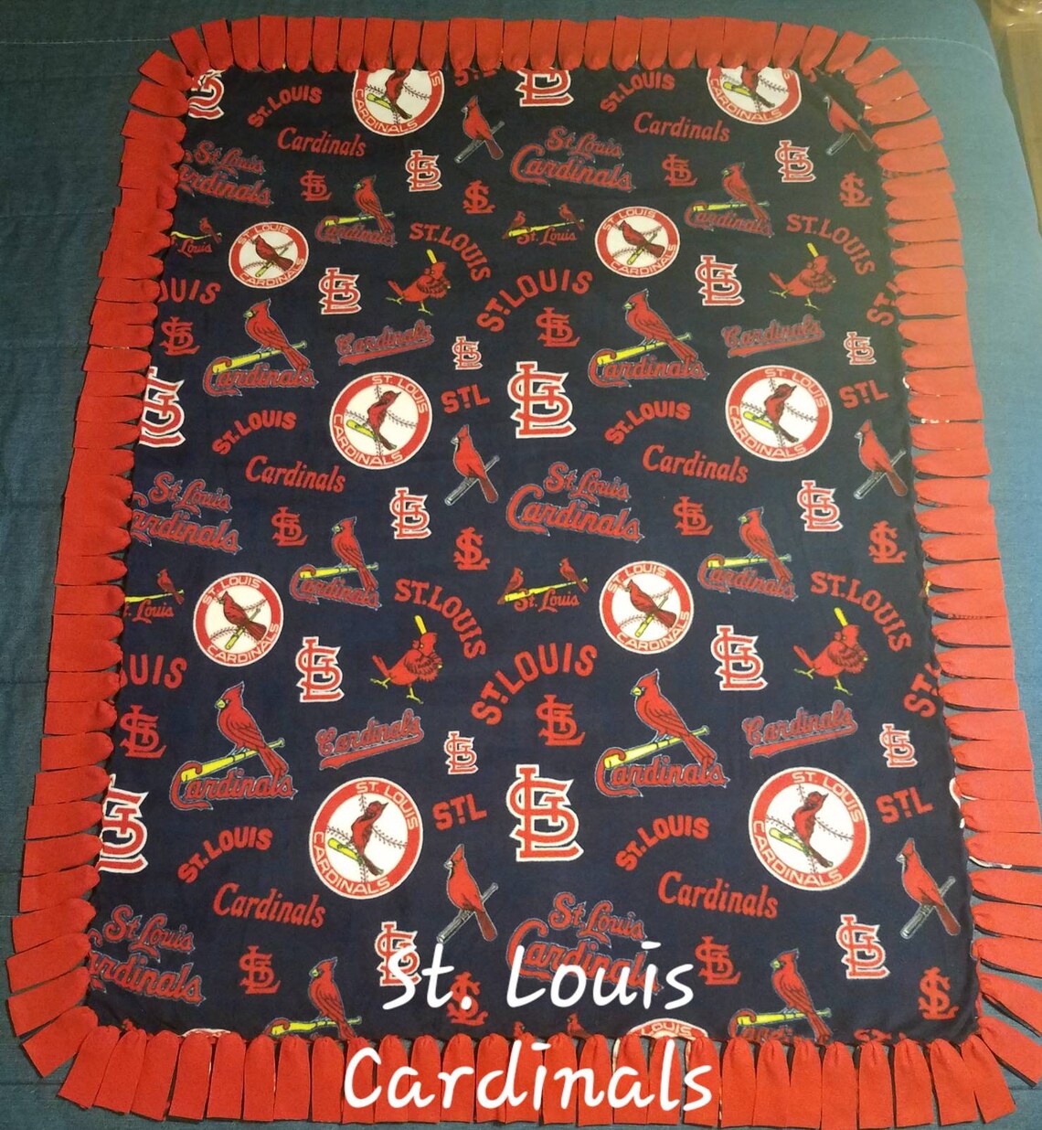St. Louis Cardinals Fleece Blanket Etsy
