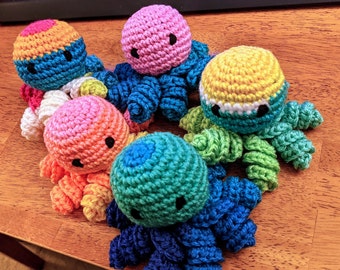 Crocheted Catnip Octopus