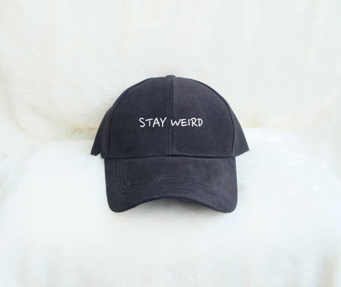 STAY WEIRD baseball cap Unisex Baseball cap embroidery Etsy