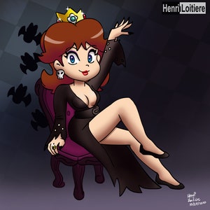 Daisy Elvira Poster Print 8.5x11