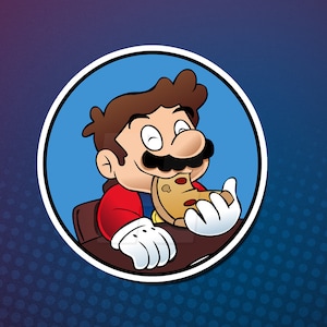 Mario Pizza Time l Vinyl Sticker