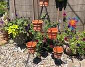 Mid Century Plant Stand, Metal, Tiered, Plant Stand, Multi, Flower Pots, Succulents