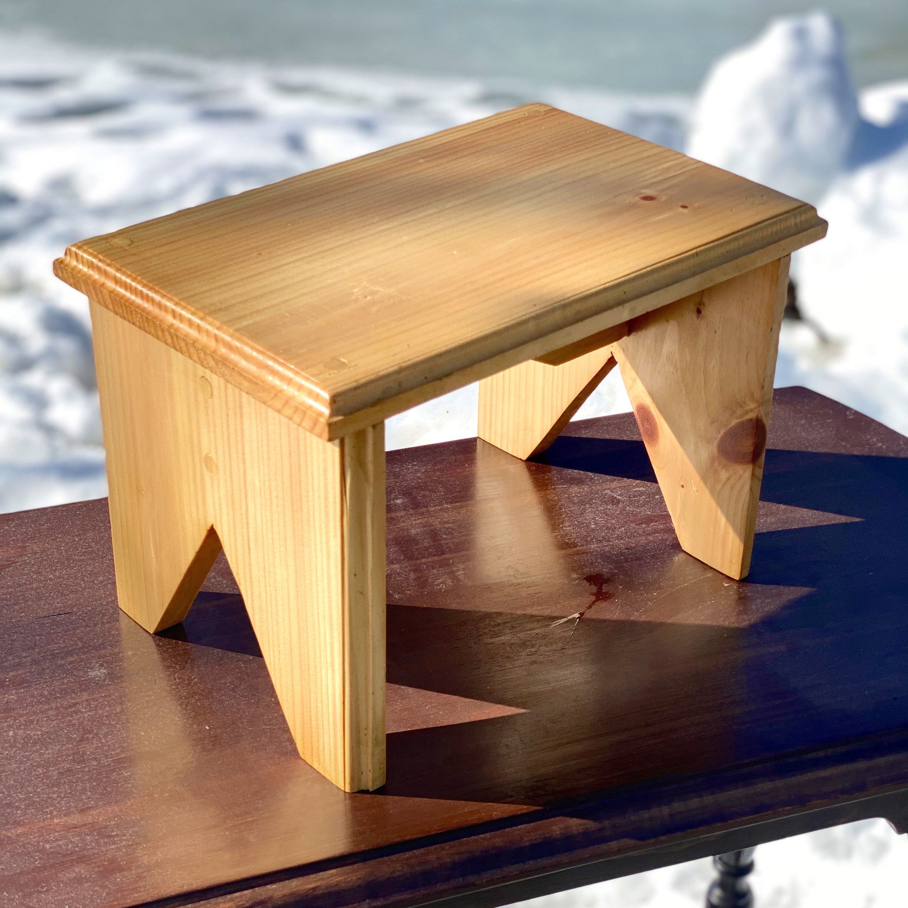 Vintage Stool Step Stool Wooden Wood Stepping Stool Etsy