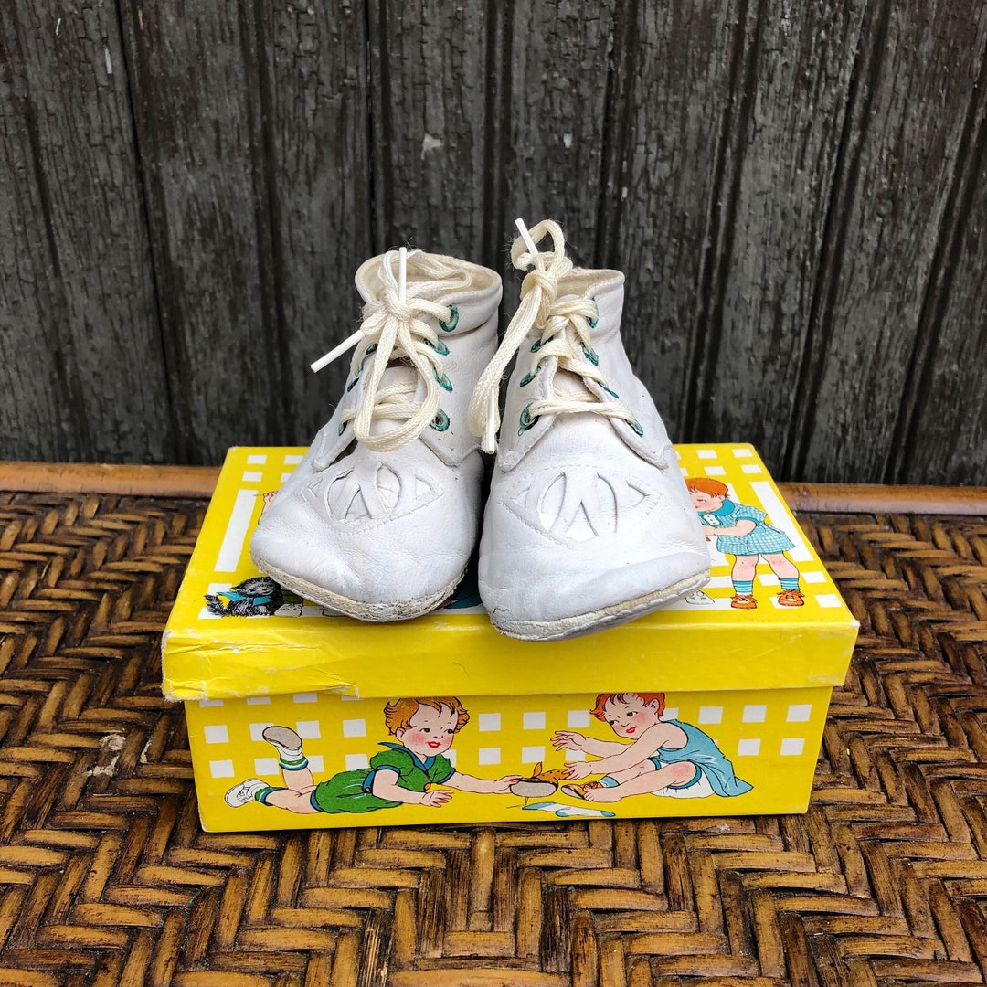 Vintage Baby Shoes, White, Walking Shoes, Crib Shoes, Booties - Etsy