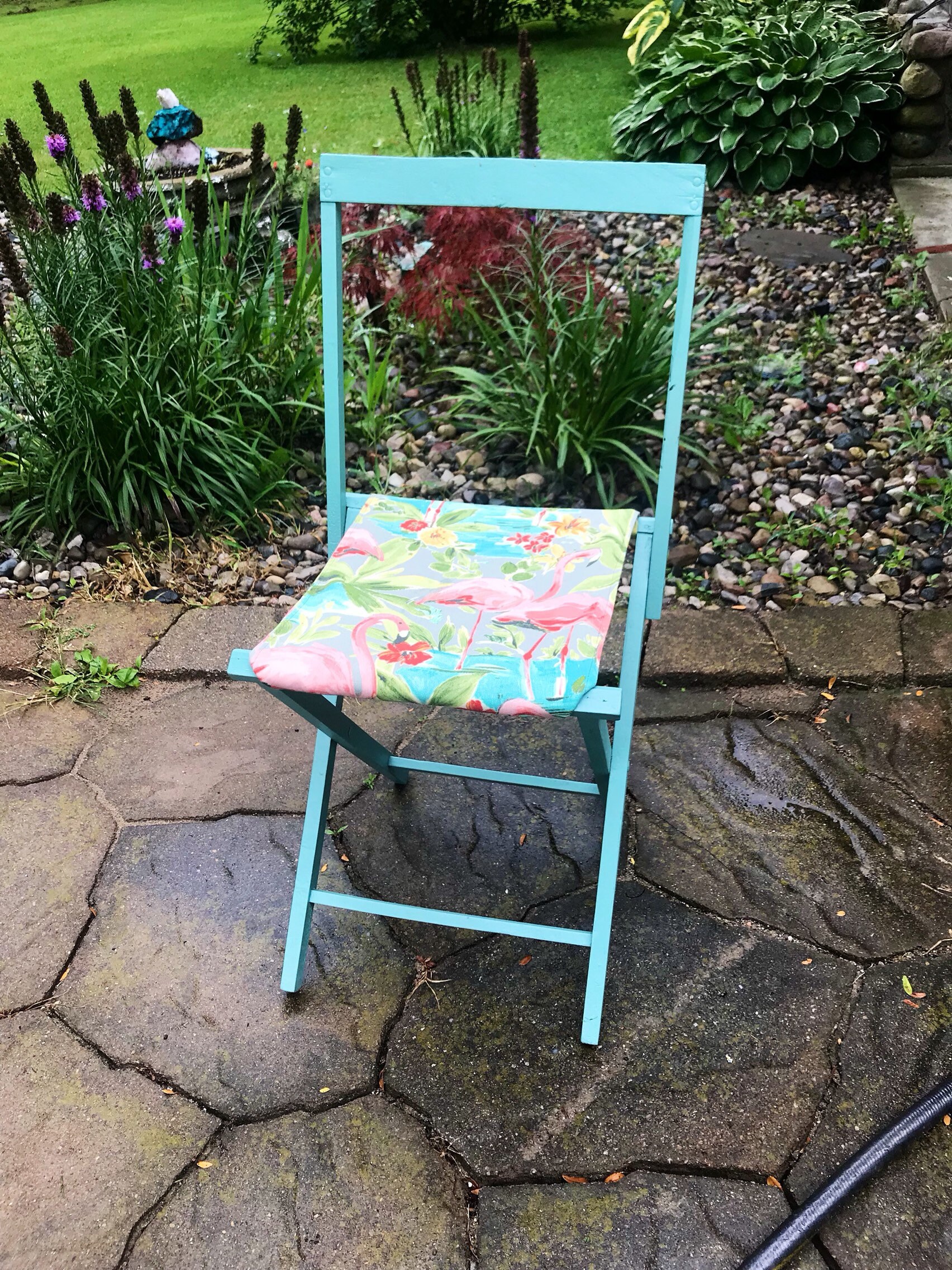 椅子 vintage folding chair Vintage Metal Folding Chair Child Size Seating Curved Back