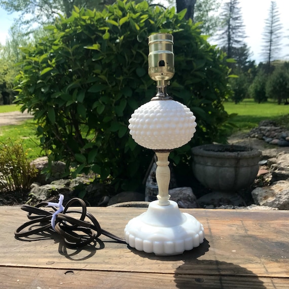 modern hobnail lamp