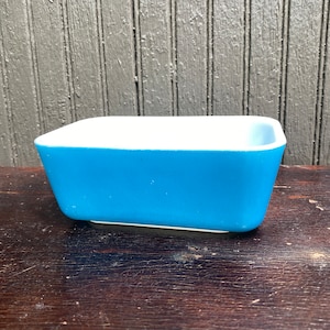 Vintage Pyrex, Blue, Dish, Glass, Mid Century, Pyrex, Farmhouse, Decor