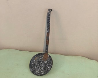 Antique Skimmer Spoon, Ladle, Granite, Colander Spoon, Straining, Strainer