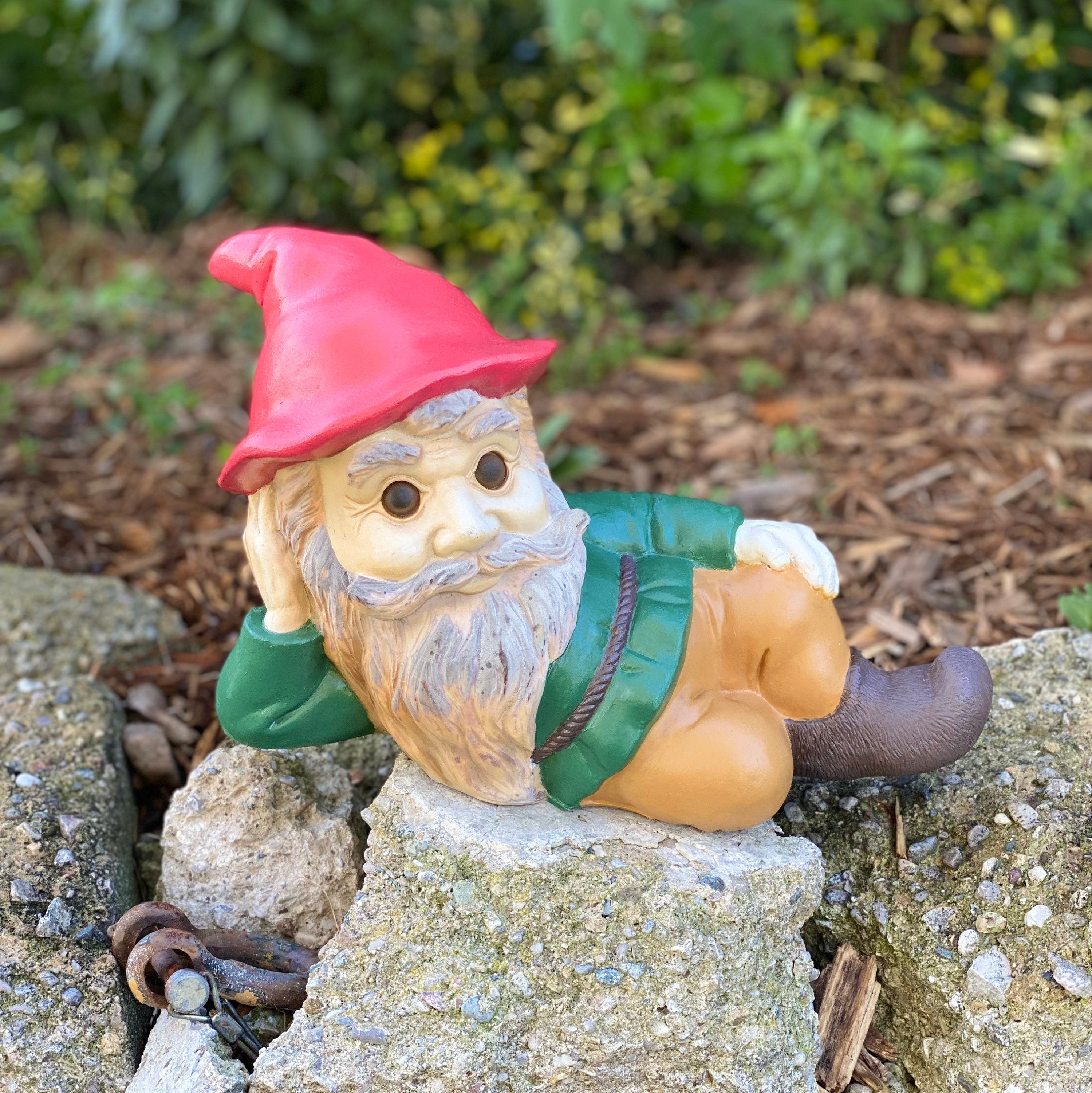 plastic garden gnomes