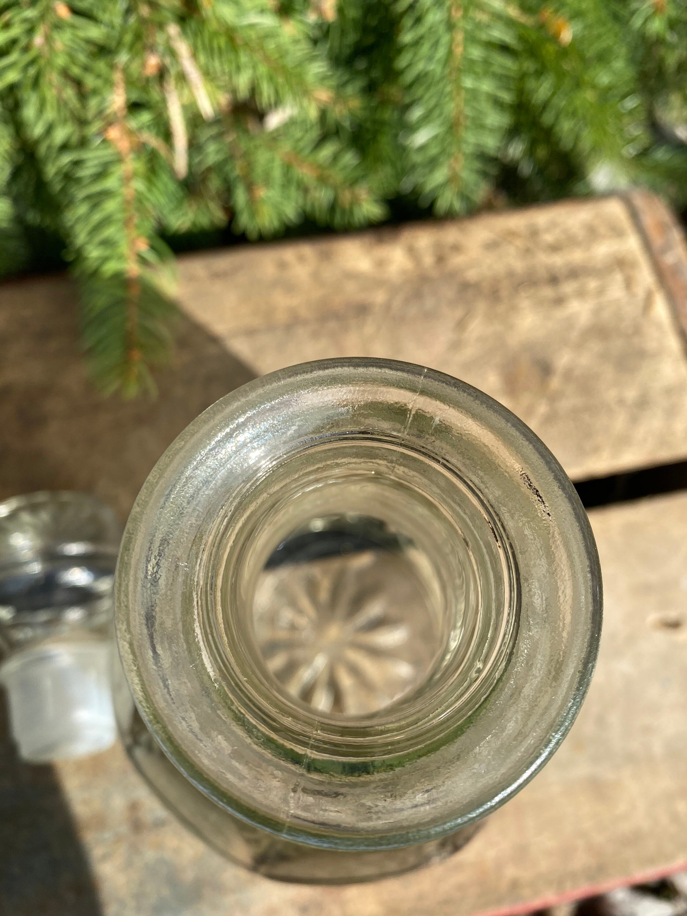 Vintage Glass Bottle Liquor Decanter Glass Bottle Etsy