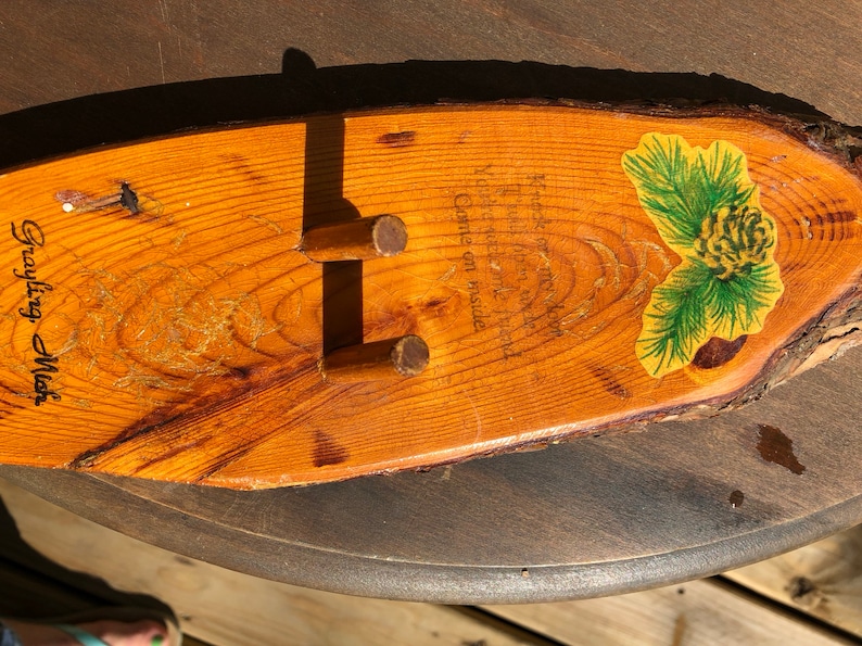 Vintage Wooden Door Knocker with Hammer Hanging Etsy