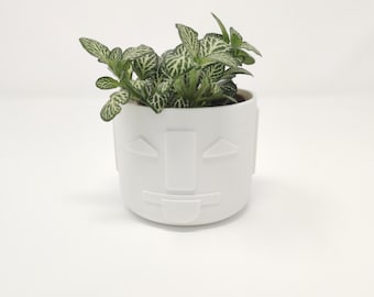 Tiki Planter Sml | Aztec 2 plant pot | indoor 3D printed plants pot | Plastic Succulent pot | cactus planter gift | Hygge house planter