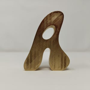 Letras independientes onduladas personalizadas, letras independientes, letras personalizadas impresas en 3D, nombres con iniciales para cumpleaños, aniversarios y bodas