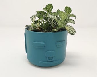 Tiki Planter Sml | Aztec 1 plant pot | indoor 3D printed plants pot | Plastic Succulent pot | cactus planter gift | Hygge house planter