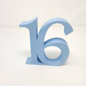 Birthday Numbers Age Table Number Sweet 16, 18, 21, 30, 50, 60 Centrepiece Free Standing Party Props 3D printed Anniversary