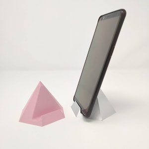 Geometrische Telefon-Ständer | Pyramide-Telefon-Halter | Mobile Rand am Mobil | Schreibtisch-Organisator | Schreibtischspeicher