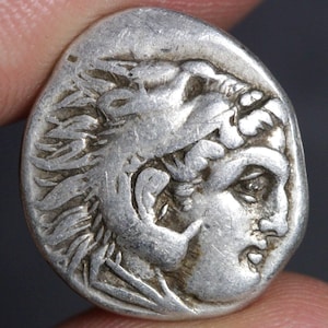 Alexander the Great Ancient Greek Silver Coin Drachm 300BC with Certificate of Authenticity
