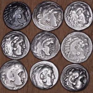 2000+ Year Old Alexander the Great Silver Coin Ancient Greek Drachma with Certificate of Authenticity COA Unique Collector Historical Gift